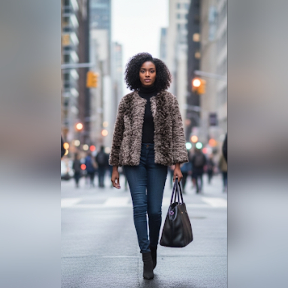 CLOTHES BY REVUE Faux Fur Jacket